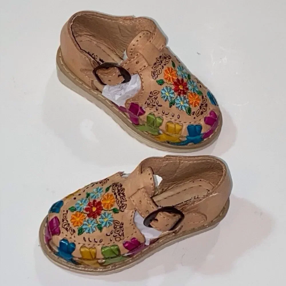 🥰Tres Reinas Original Leather Blue Tag Detailed Craftsmanship Kids Shoes Size 6C